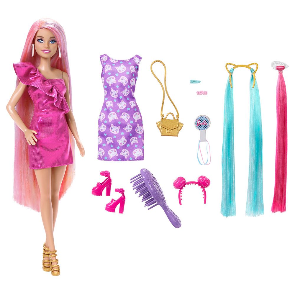 Mattel Games Barbie Fashionistas Doll Lime Green Polka Dots